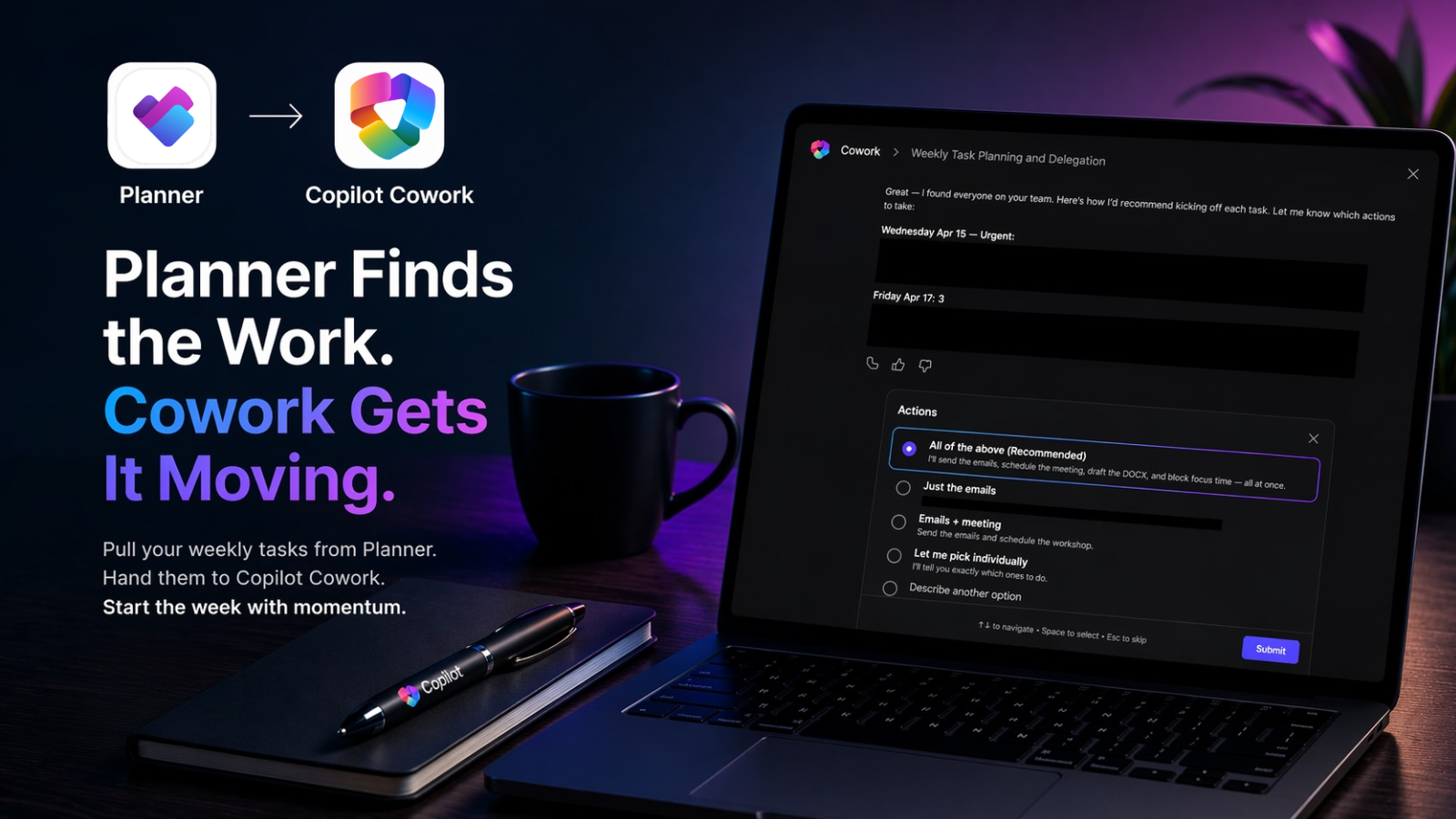 Boost Productivity with Planner and Copilot Cowork