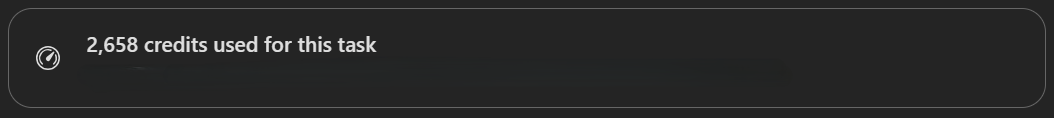 Cowork cost receipt showing 2,658 credits for Claude Fable 5