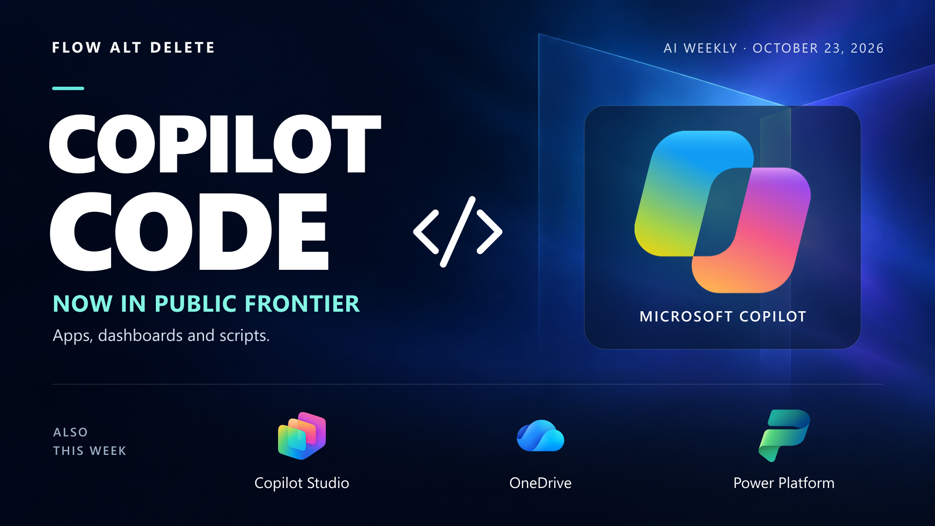 AI Weekly: Copilot Code Enters Public Frontier
